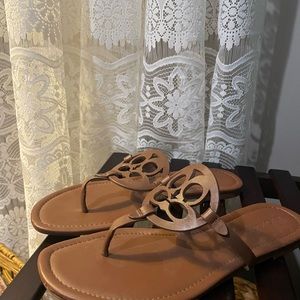 Coach sandals- brown